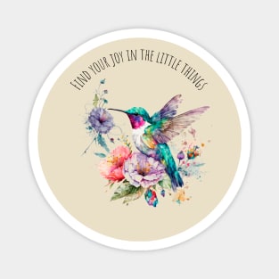 Watercolor Hummingbird | Motivational Quotes Magnet